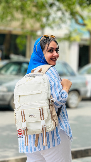 کوله پشتی مدرسه کتان MAN BUZHE كد 1031