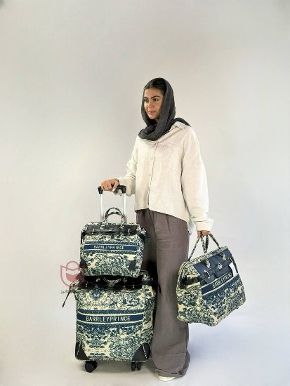 کیف و ساک چرخدار دوقلو سلطنتی طرح ورساچه