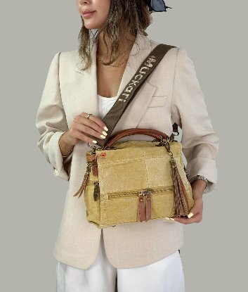 تصویری از کیف دوشی کتان موجیتو کد 0038