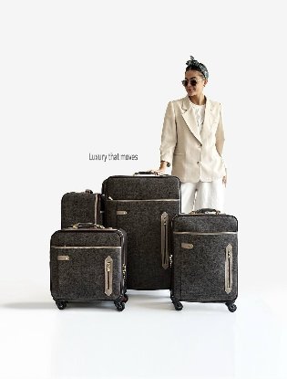 تصویری از ست چمدان چهار تکه سلطنتی چرم