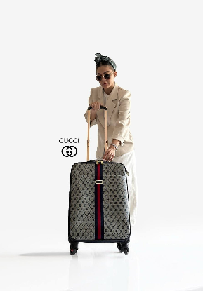 تصویری از چمدان سایزکوچک طرح گوچی