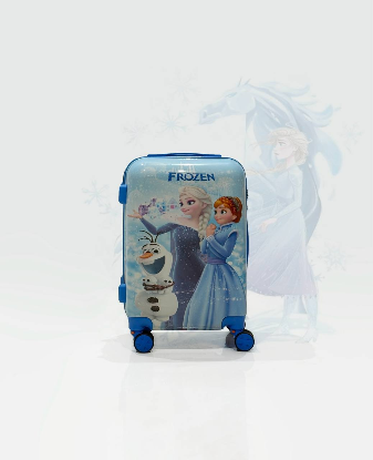 تصویری از چمدان کودک طرح السا و آنا سایز کوچک