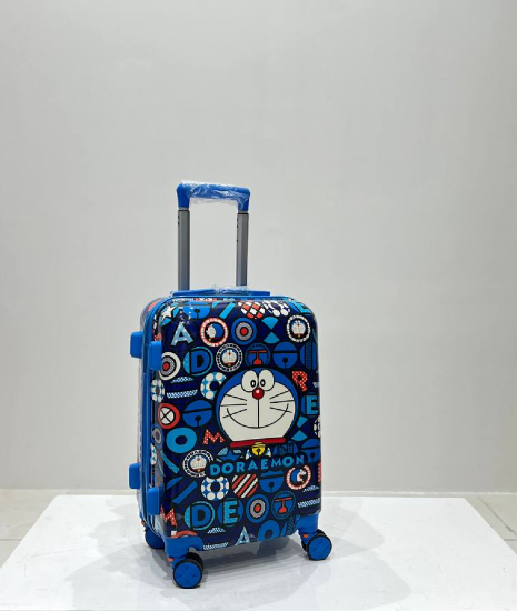 چمدان زده دار مانلو سایز متوسط سرمه ای