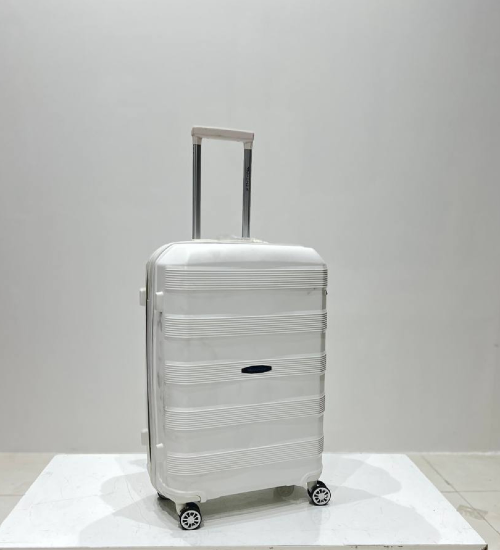 چمدان زده دار monza سایز متوسط سفید