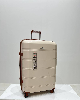 چمدان زده دار ریکاردو سایز بزرگ کرم نسکافه ای