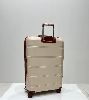 چمدان زده دار ریکاردو سایز بزرگ کرم نسکافه ای
