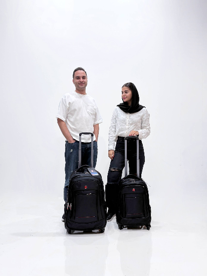 ست دو عددی کوله پشتی  چرخدار سوئیسی