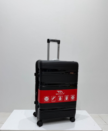 چمدان زده دار مونزا سایز بزرگ مشکی