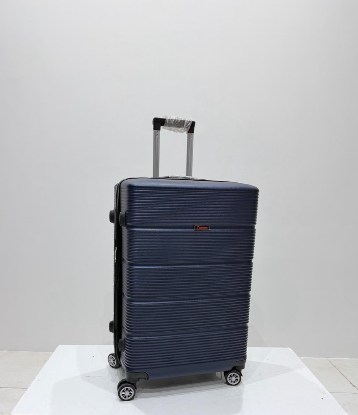 تصویری از چمدان زده دار دسینی 3 سایز بزرگ سرمه ای