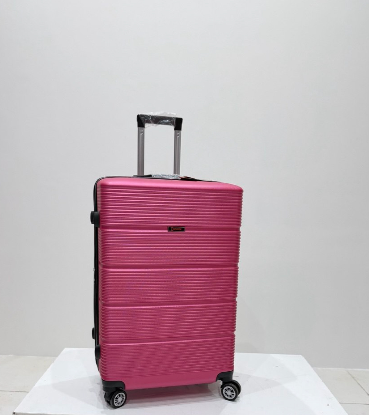 تصویری از چمدان زده دار دسینی  سایز بزرگ سرخابی