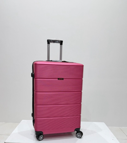 چمدان زده دار دسینی  سایز بزرگ سرخابی