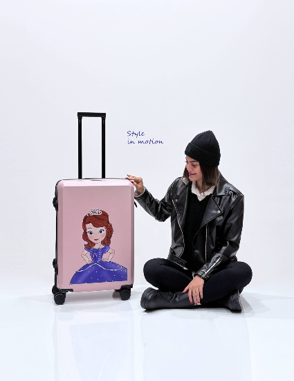 چمدان طرح دختر پرنسسی سایز بزرگ