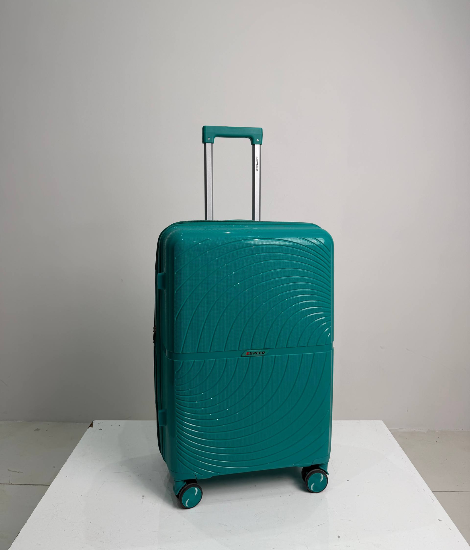 چمدان زده دار مونزا سایز متوسط سبزآبی