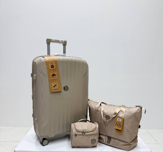 چمدان زده دار نوا سایز بزرگ کرم