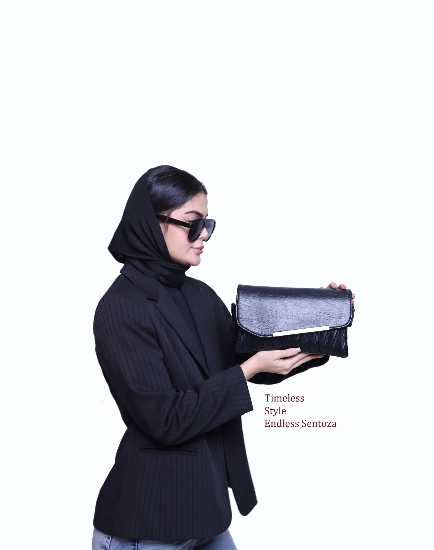 کیف دوشی چرم زنانه سنتوزا طرح میو با یراق ساده کد985