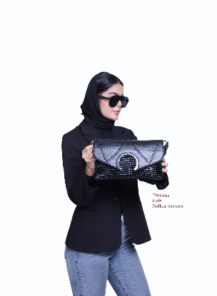 تصویری از کیف دوشی چرم زنانه سنتوزا با خامه دوزی کروکدیلی کد957-S2