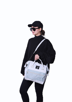 تصویری از کیف مسافرتی سه کاره طوسی