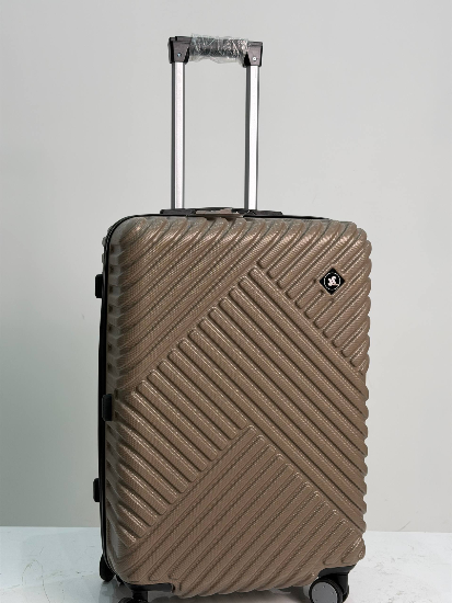 چمدان زده دار آمر سایز متوسط نسکافه ای