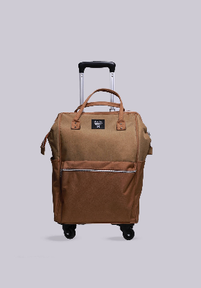 تصویری از ساک چرخ دار شکلاتی تک