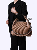 کیف دوشی چرم سنتوزا با خامه دوزی کبریتی کد 972