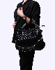 کیف دوشی چرم سنتوزا با خامه دوزی کبریتی کد 972