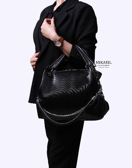 کیف دوشی چرم سنتوزا با خامه دوزی کبریتی کد 972