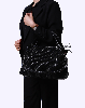 کیف دوشی چرم سنتوزا با خامه دوزی گندمی کد 972