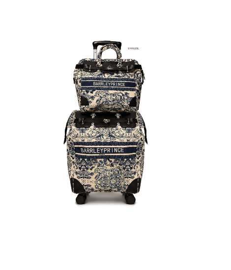 کیف و ساک چرخ دار دوقلو ورساچه کرم سرمه ای