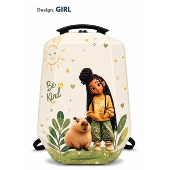 کوله پشتی مدرسه ای هارد کیس MARINOX MARVEL طرح دختر Girl کد 1050