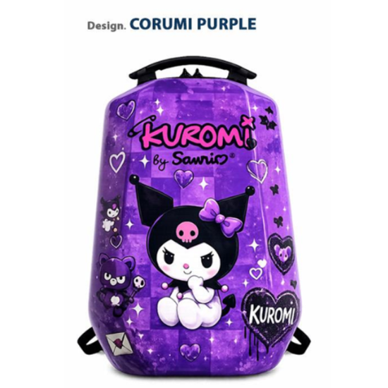 کوله پشتی مدرسه ای هارد کیس MARINOX MARVEL طرح کرومی بنفش Kuromi purple کد1050