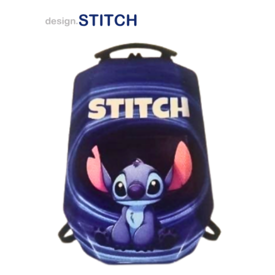کوله پشتی مدرسه ای هارد کیس MARINOX MARVEL طرح استیچ بلو STITCH کد 1050