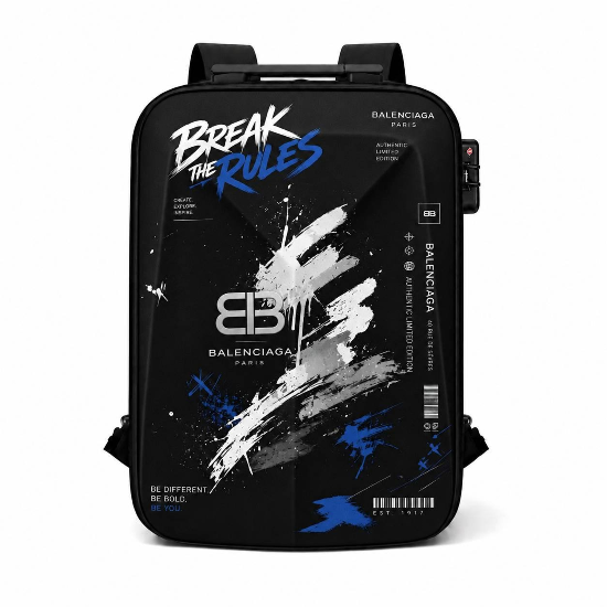 کوله پشتی فانتزی هارد کیس سفری MARINOX MARVEL  طرح بالنسیاگا Balenciaga کد1090