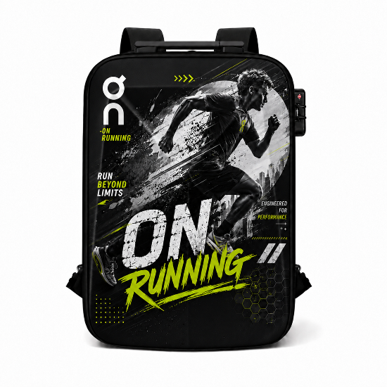 کوله پشتی فانتزی هارد کیس سفری MARINOX MARVEL طرح آن رانینگ OnRunning کد1090